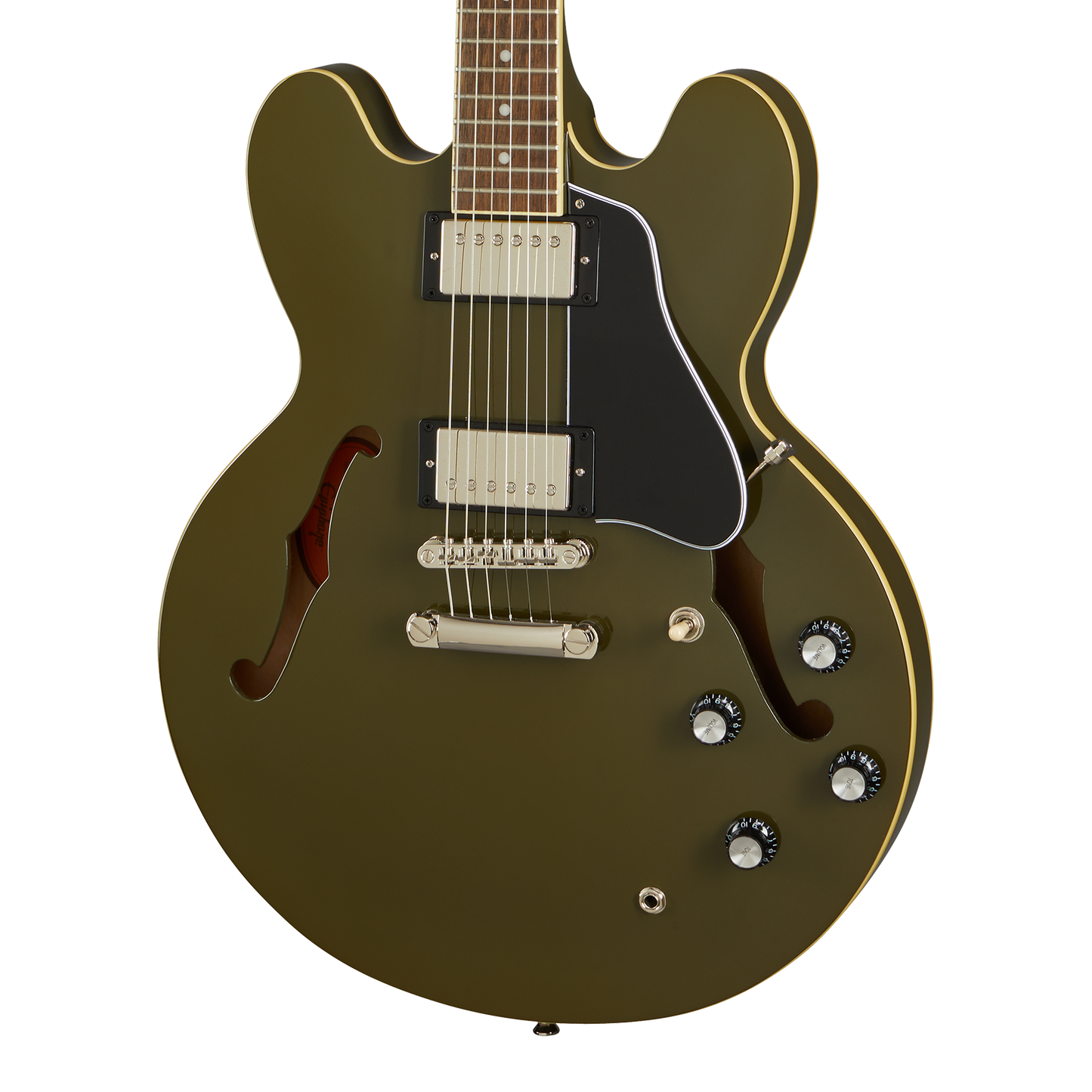 Epiphone ES-335, Olive Drab Electric Guitar Epiphone