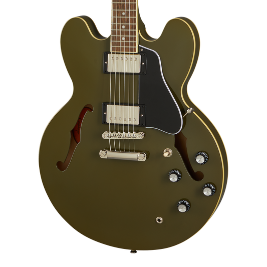 Epiphone ES-335, Olive Drab Electric Guitar Epiphone