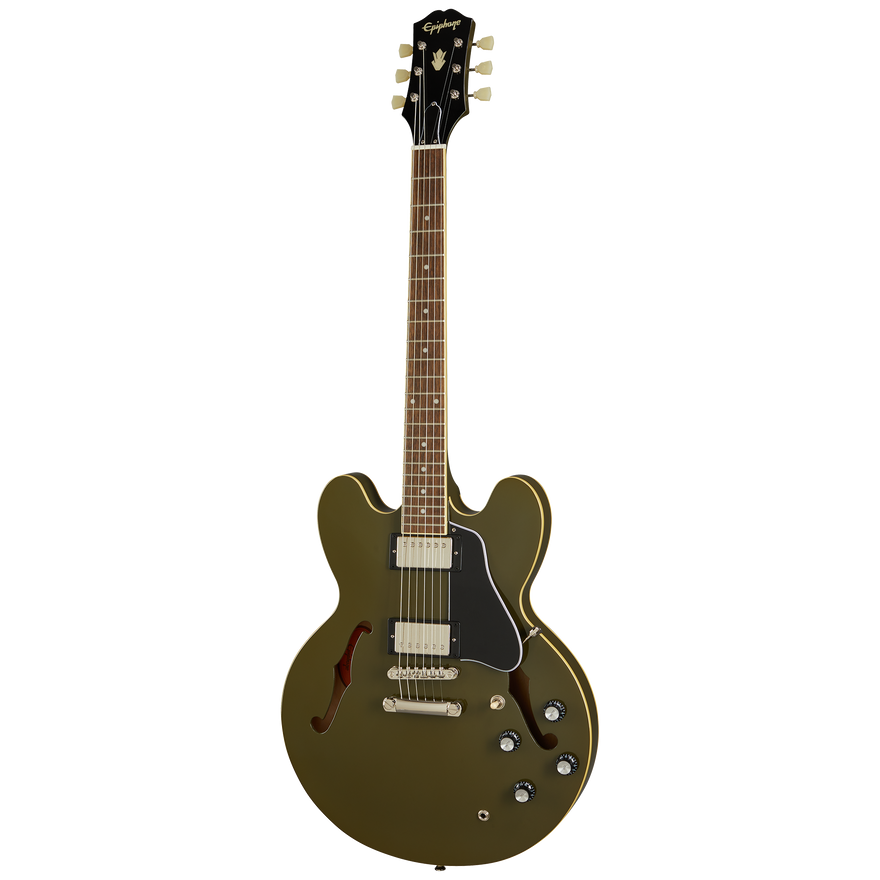 Epiphone ES-335, Olive Drab Electric Guitar Epiphone