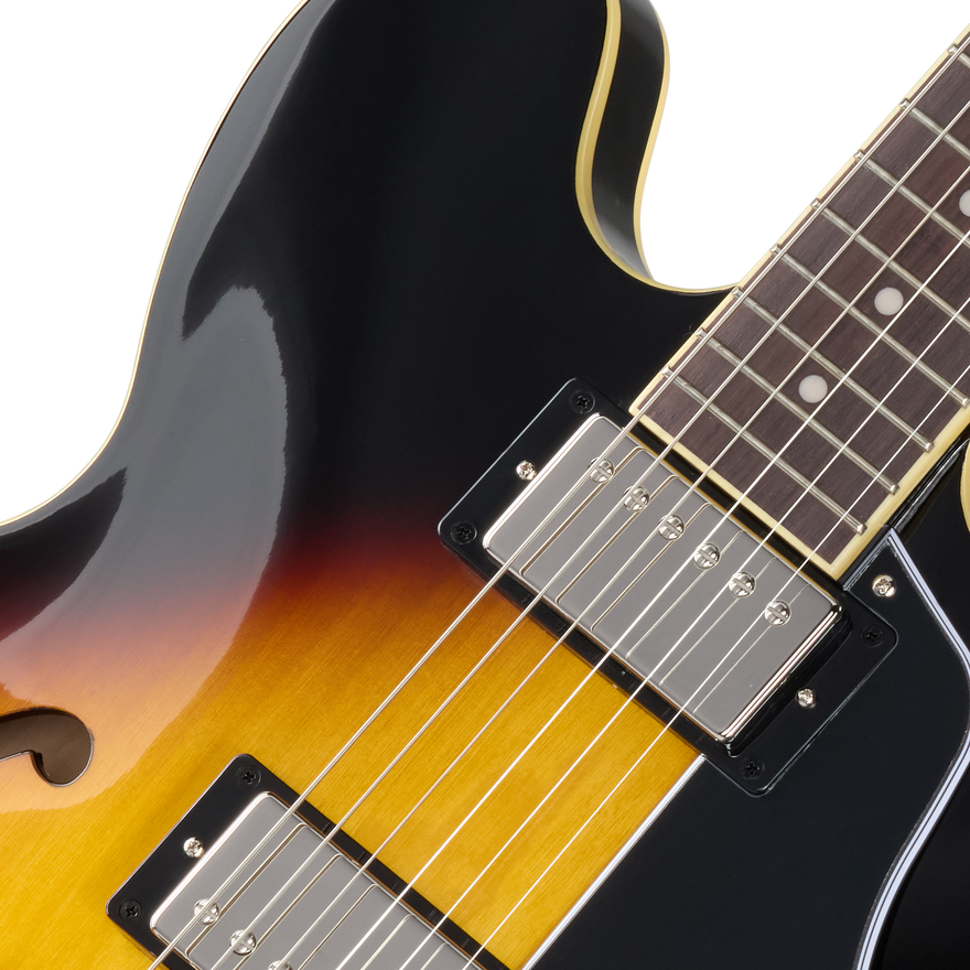 Epiphone ES-335 with Rosewood Fretboard, Vintage Sunburst Electric Guitar Epiphone