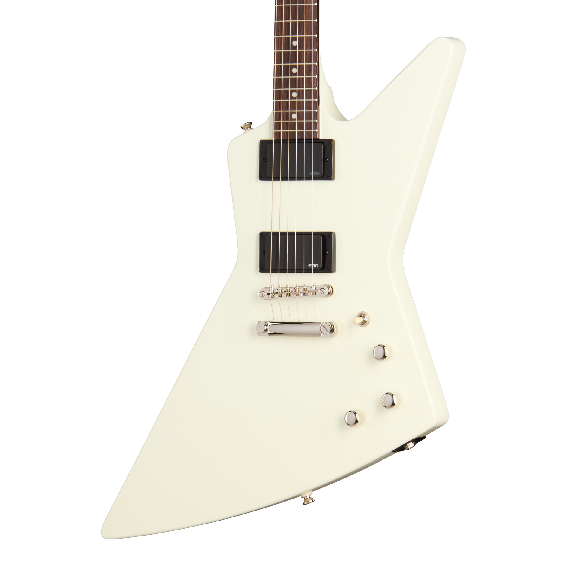 Epiphone Explorer 80s EMG, Classic White – Gibson