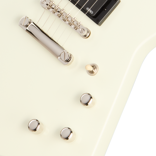 Epiphone Explorer 80s EMG, Classic White Electric Guitar Epiphone