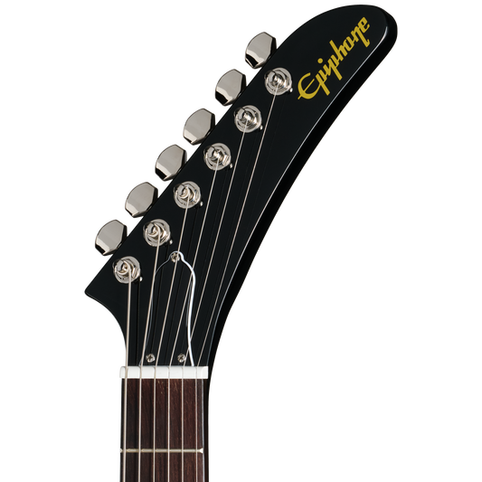 Epiphone Explorer 80s EMG, Ebony, Exclusive Electric Guitar Epiphone