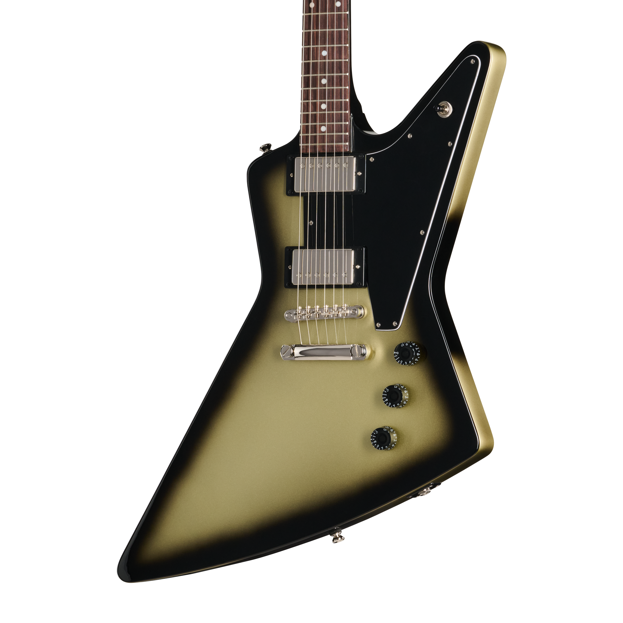 Epiphone Explorer, Silverburst, Exclusive – Gibson