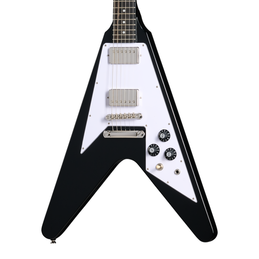 Epiphone Flying V 70s, Ebony, Exclusive Electric Guitar Epiphone