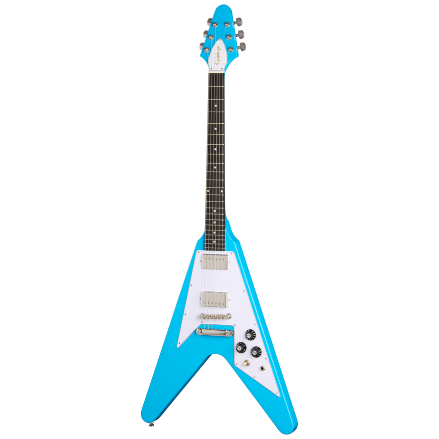 Epiphone Flying V 70s, Maui Blue Electric Guitar Epiphone