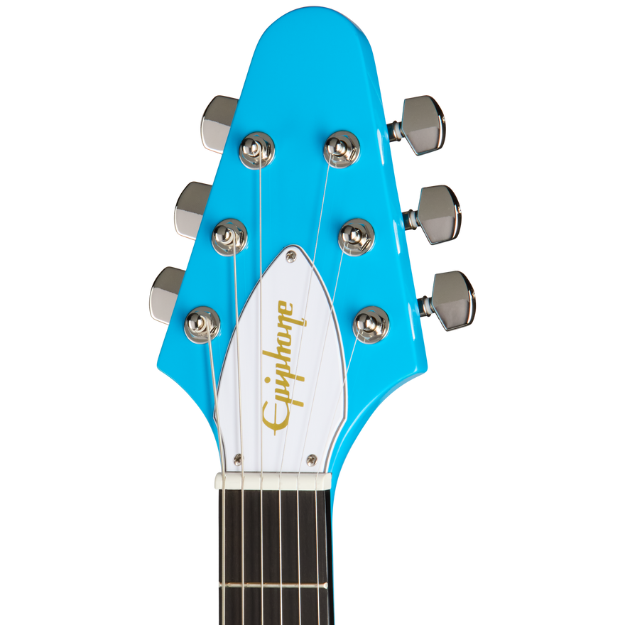Epiphone Flying V 70s, Maui Blue Electric Guitar Epiphone