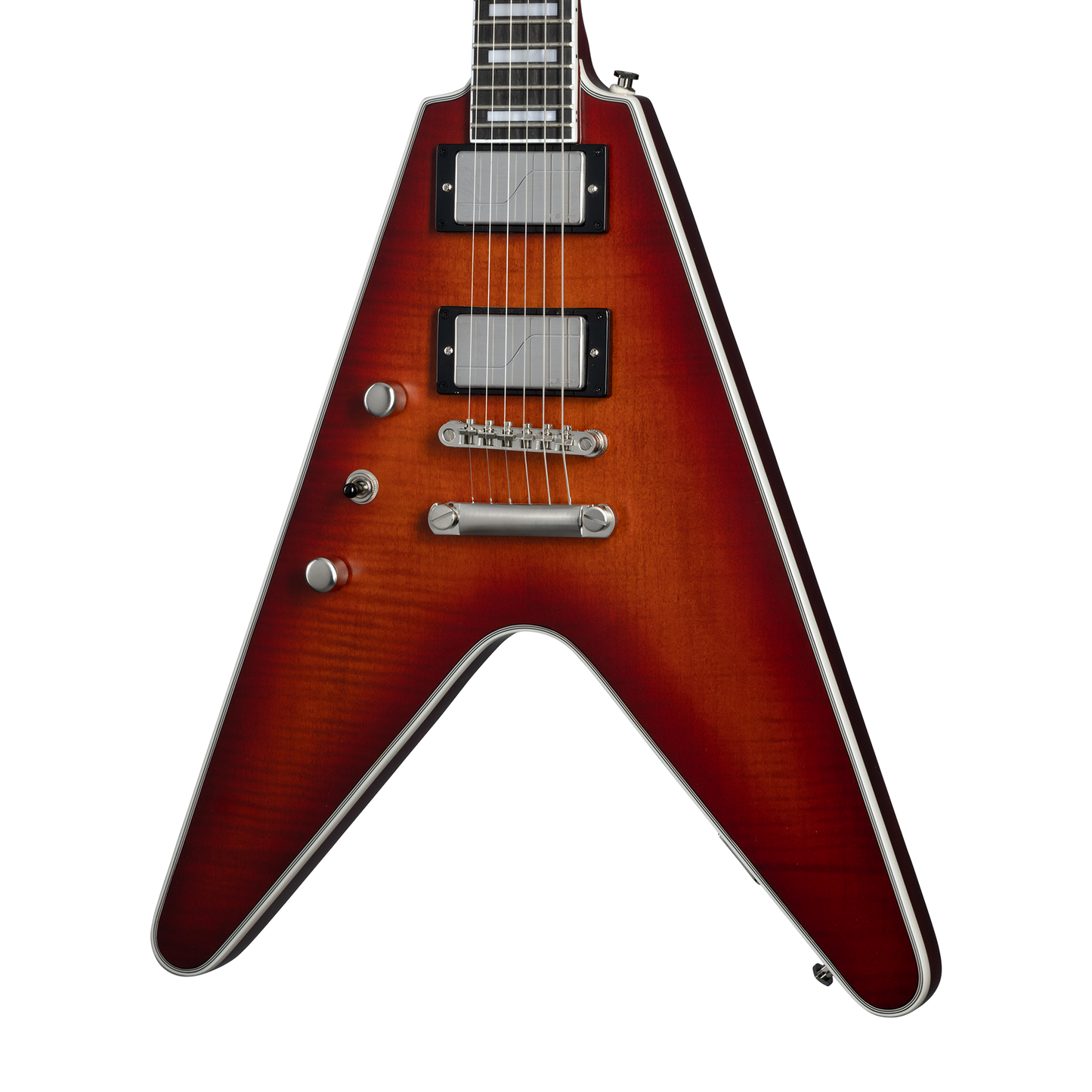 Epiphone Flying V Prophecy, Left-Handed, Aged Bengal Tiger Burst, Exclusive Electric Guitar Epiphone