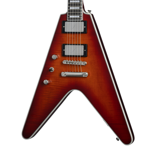 Epiphone Flying V Prophecy, Left-Handed, Aged Bengal Tiger Burst, Exclusive Electric Guitar Epiphone