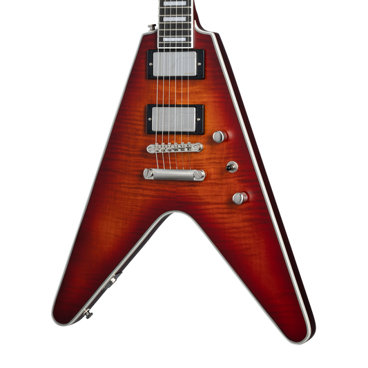 Epiphone Flying V Prophecy, Aged Bengal Tiger Burst Electric Guitar Epiphone