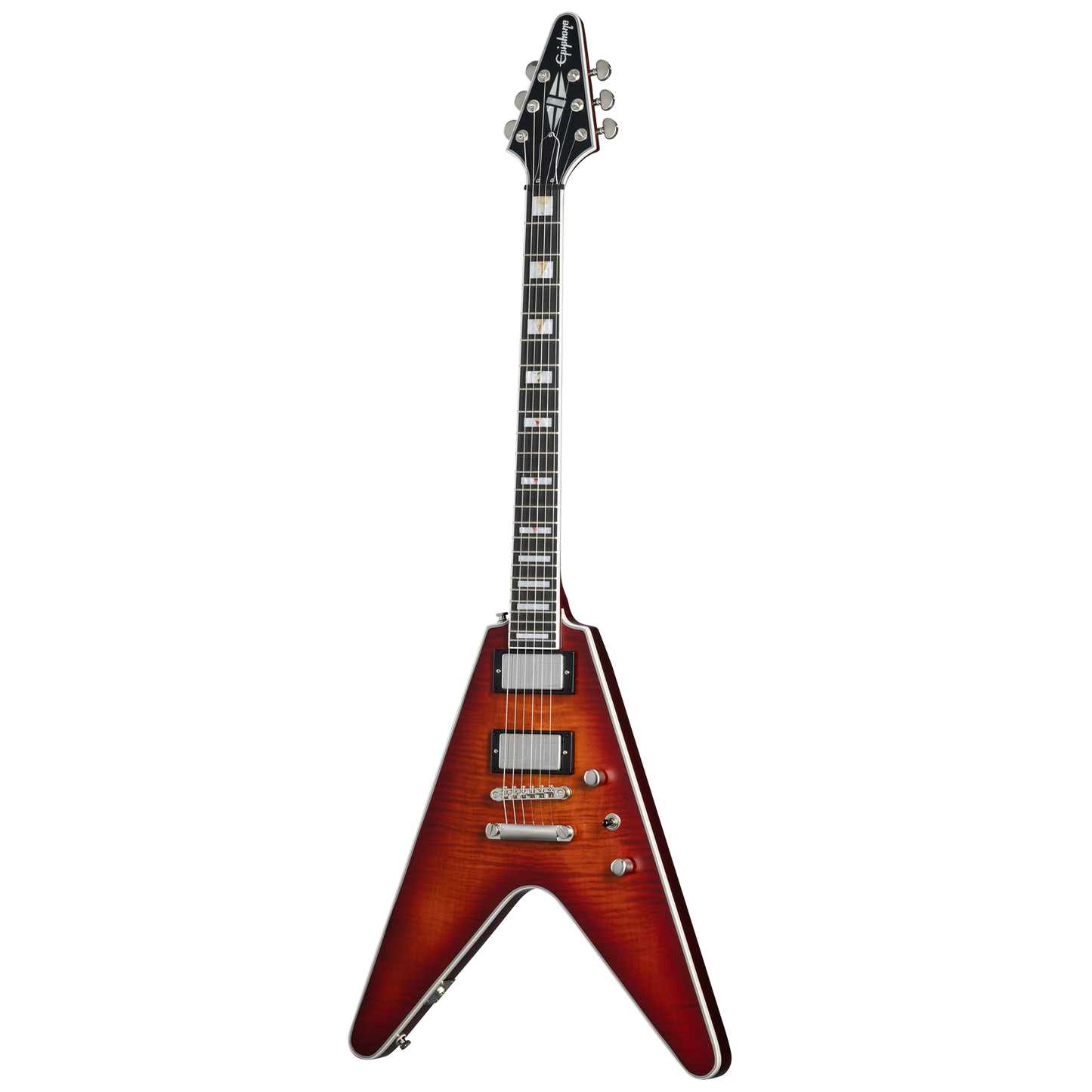 Epiphone Flying V Prophecy, Aged Bengal Tiger Burst Electric Guitar Epiphone