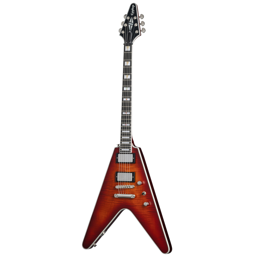 Epiphone Flying V Prophecy, Aged Bengal Tiger Burst Electric Guitar Epiphone