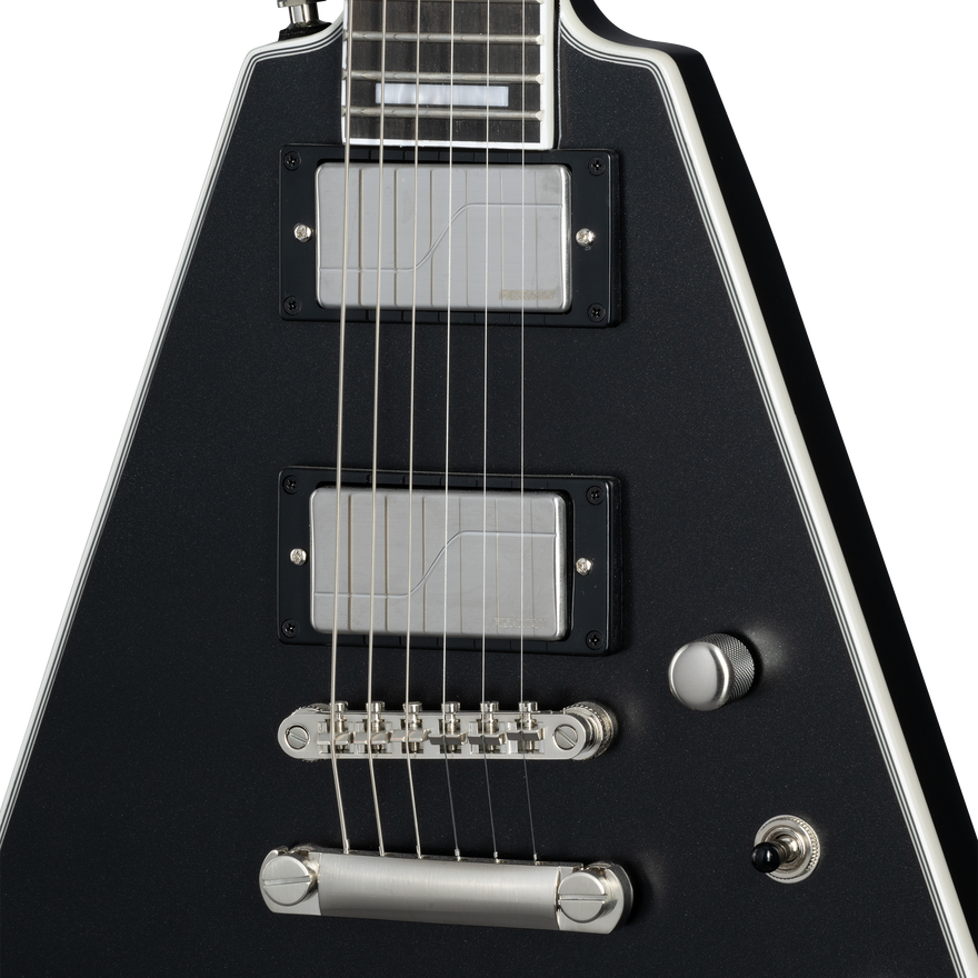 Epiphone Flying V Prophecy, Aged Jet Black Metallic Electric Guitar Epiphone
