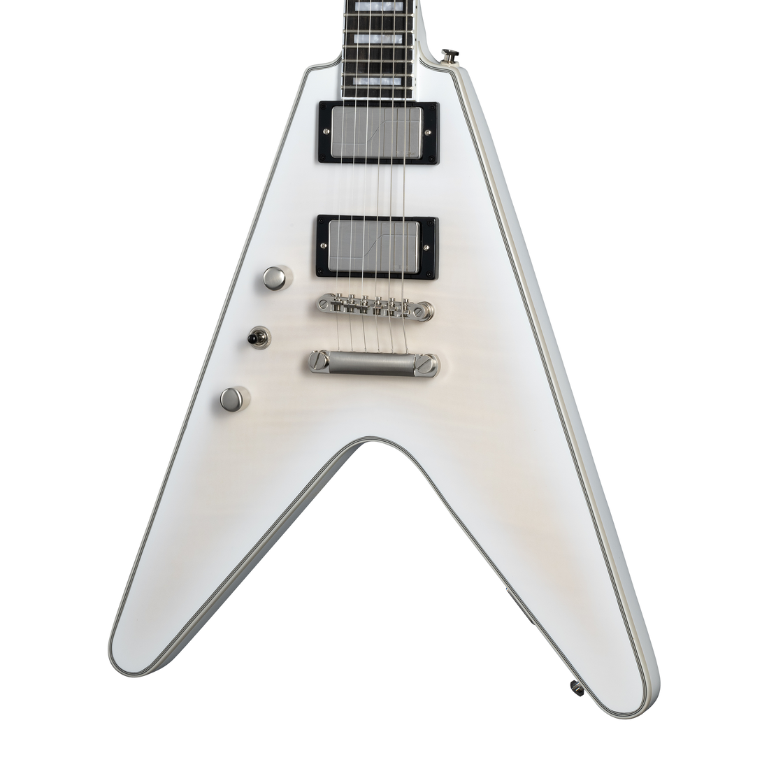Epiphone Flying V Prophecy, Left-Handed, Aged White Tiger Burst, Exclusive Electric Guitar Epiphone