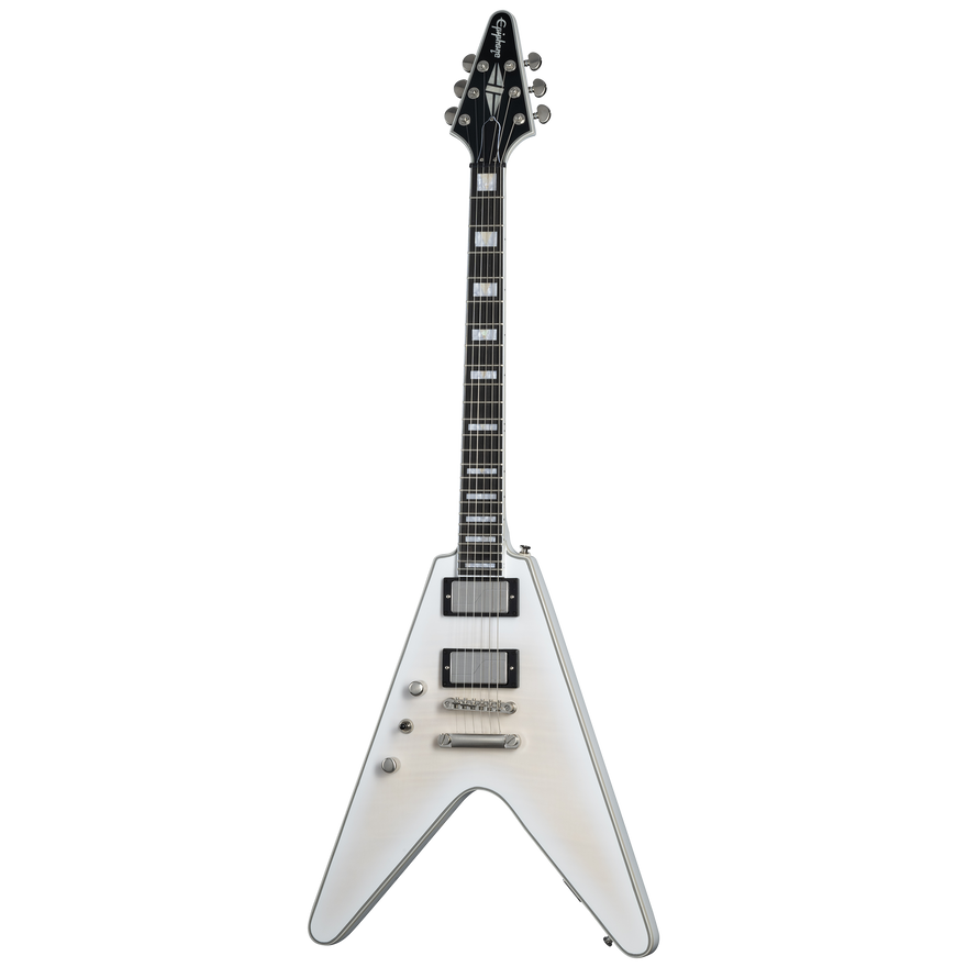 Epiphone Flying V Prophecy, Left-Handed, Aged White Tiger Burst, Exclusive Electric Guitar Epiphone