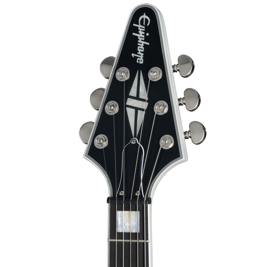 Epiphone Flying V Prophecy, Left-Handed, Aged White Tiger Burst, Exclusive Electric Guitar Epiphone