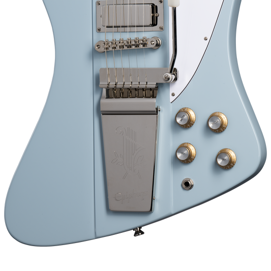 Epiphone IGC 1963 Firebird V, Frost Blue Electric Guitar Epiphone