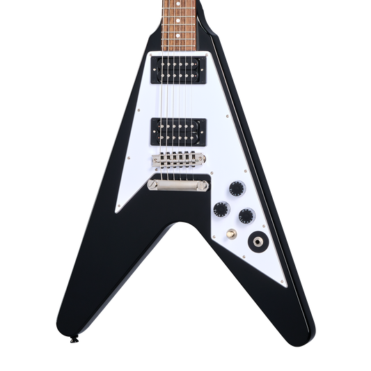 Epiphone Kirk Hammett 1979 Flying V, Ebony Electric Guitar Epiphone