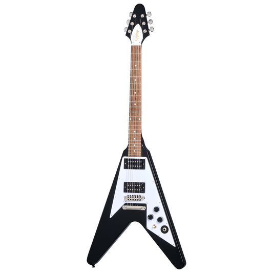 Epiphone Kirk Hammett 1979 Flying V, Ebony Electric Guitar Epiphone