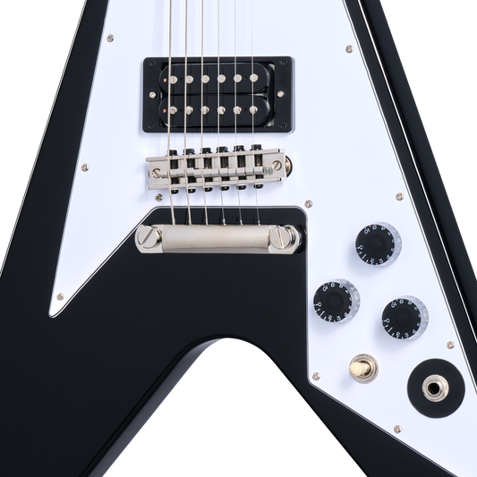 Epiphone Kirk Hammett 1979 Flying V, Ebony Electric Guitar Epiphone