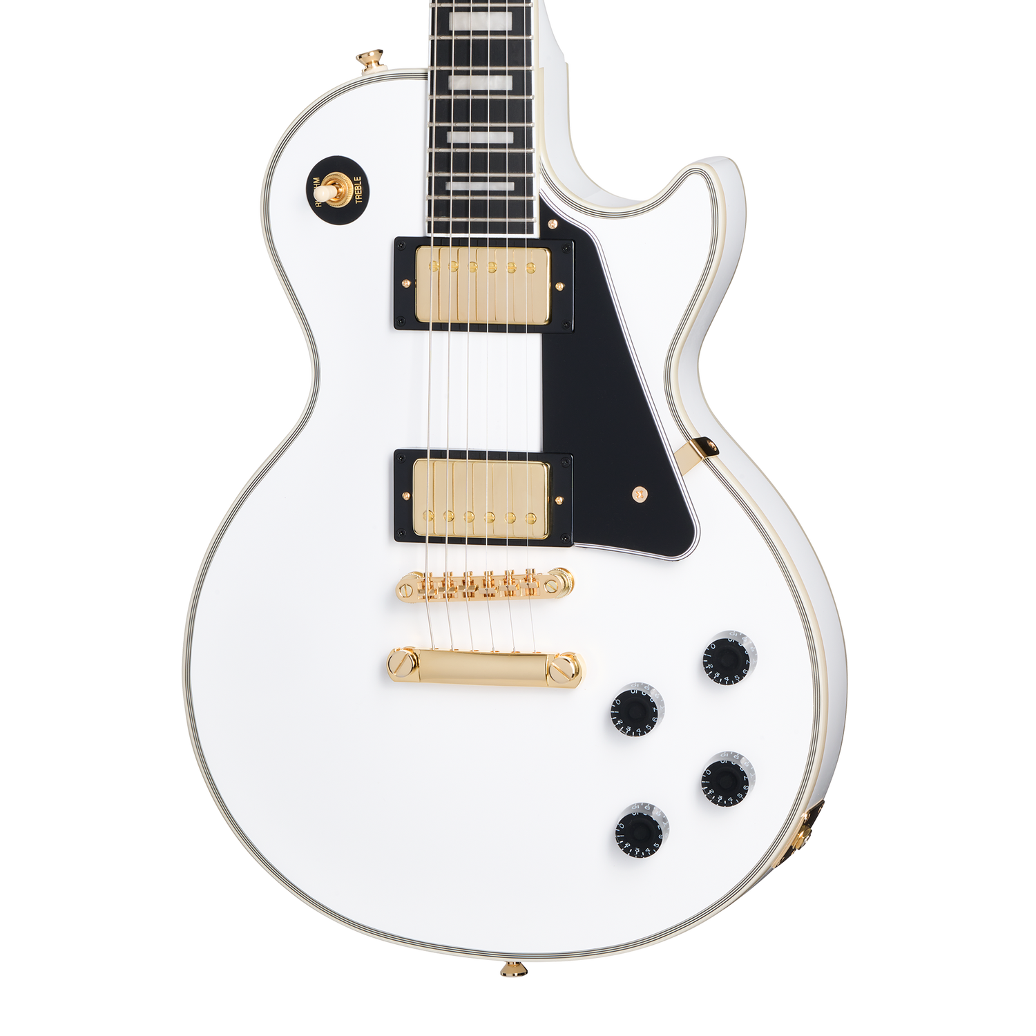 Epiphone Les Paul Custom, Alpine White Electric Guitar Epiphone