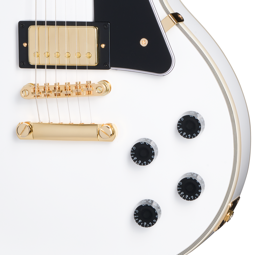 Epiphone Les Paul Custom, Alpine White Electric Guitar Epiphone