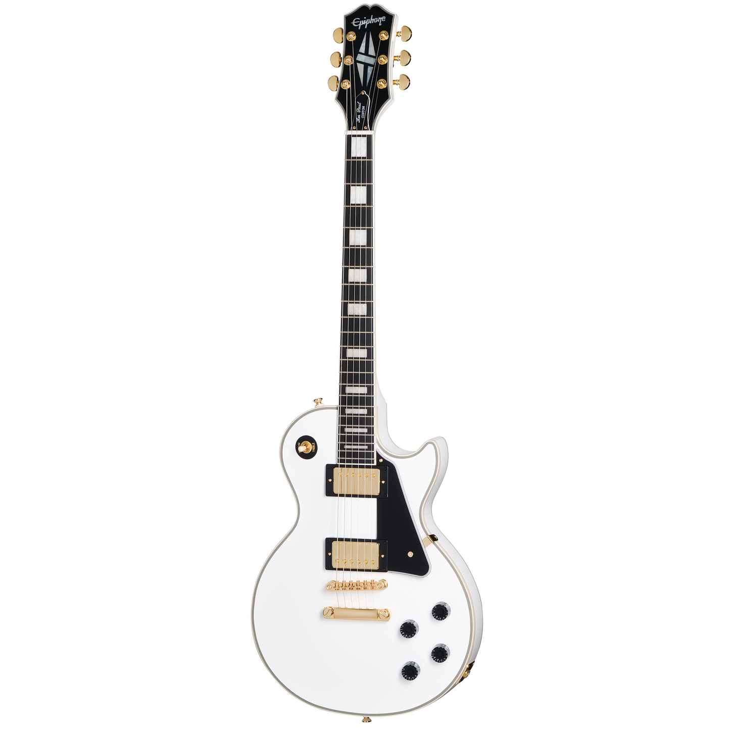 Epiphone Les Paul Custom, Alpine White Electric Guitar Epiphone