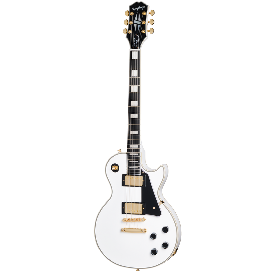 Epiphone Les Paul Custom, Alpine White Electric Guitar Epiphone