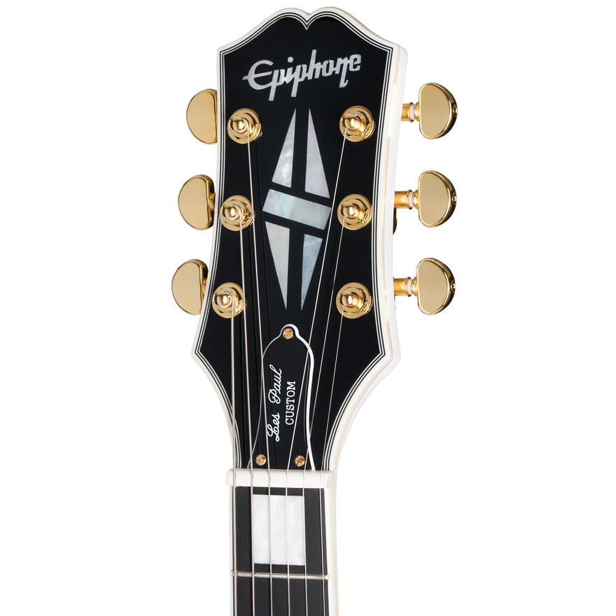 Epiphone Les Paul Custom, Alpine White Electric Guitar Epiphone