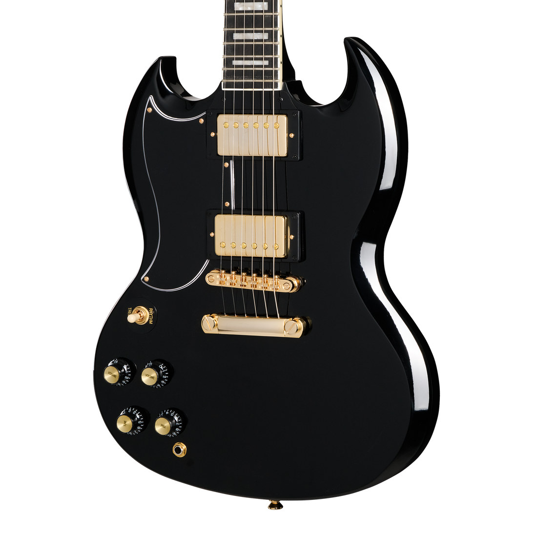 Epiphone SG Custom Ebony レフティ Epiphone The SG in formal attire that is suitable for all