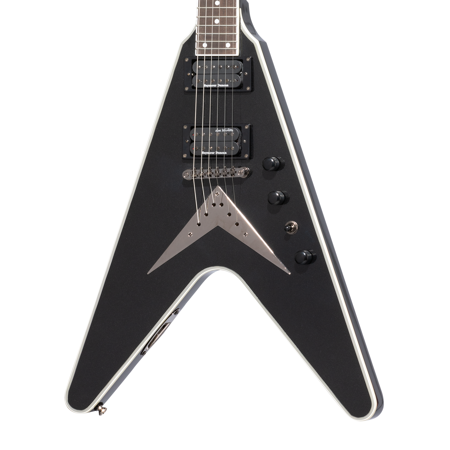 Epiphone Dave Mustaine Flying V Custom, Black Metallic Electric Guitar Epiphone