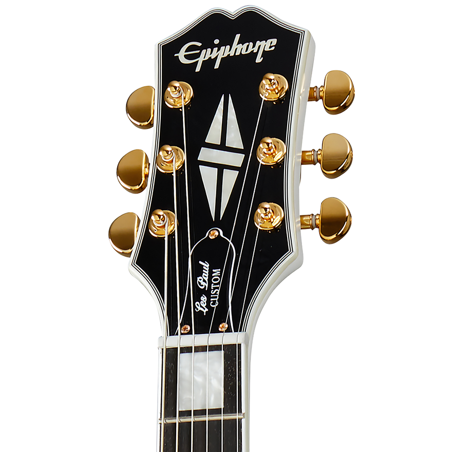 Epiphone Les Paul Custom, Alpine White Electric Guitar Epiphone