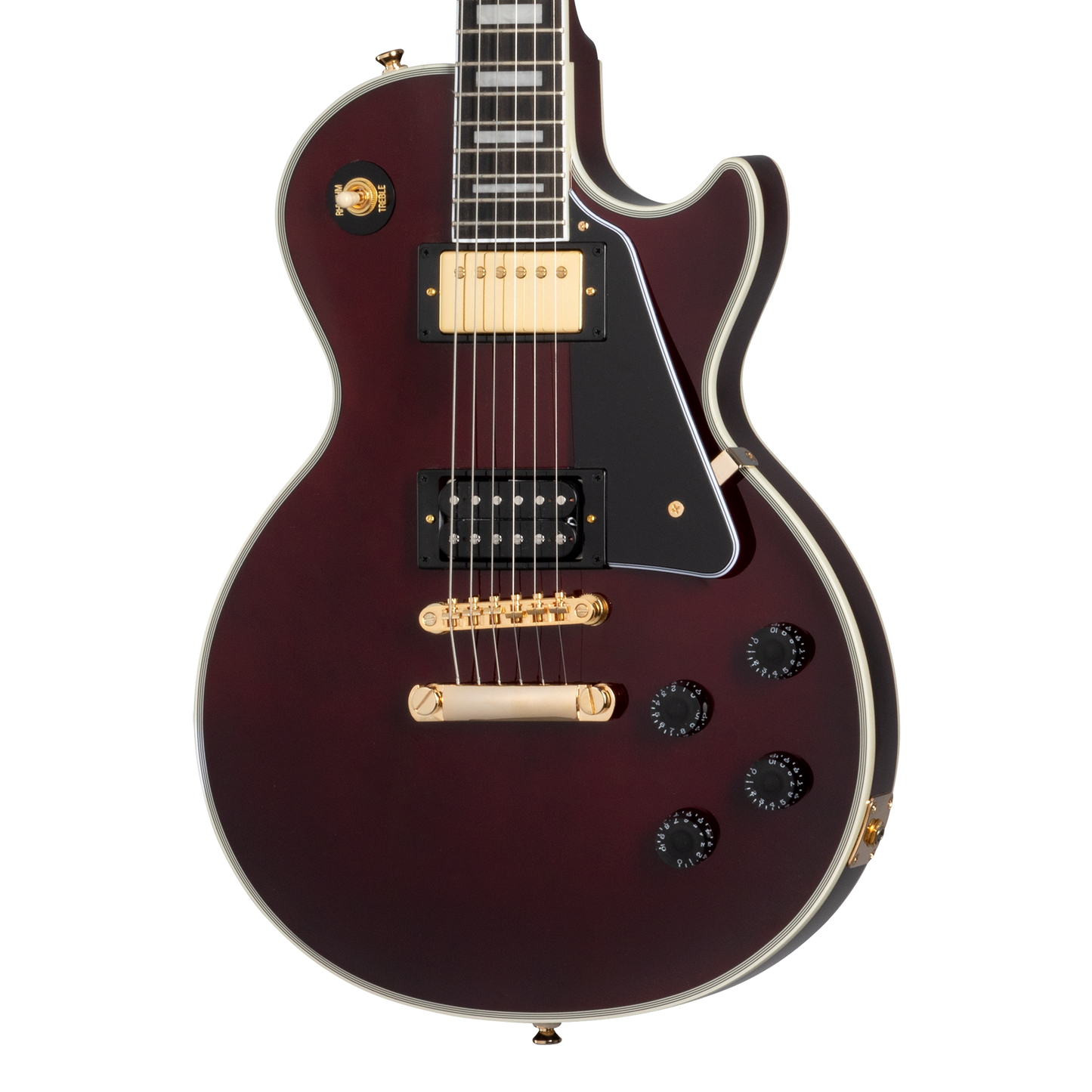 Epiphone Jerry Cantrell "Wino" Les Paul Custom, Dark Wine Red Electric Guitar Epiphone
