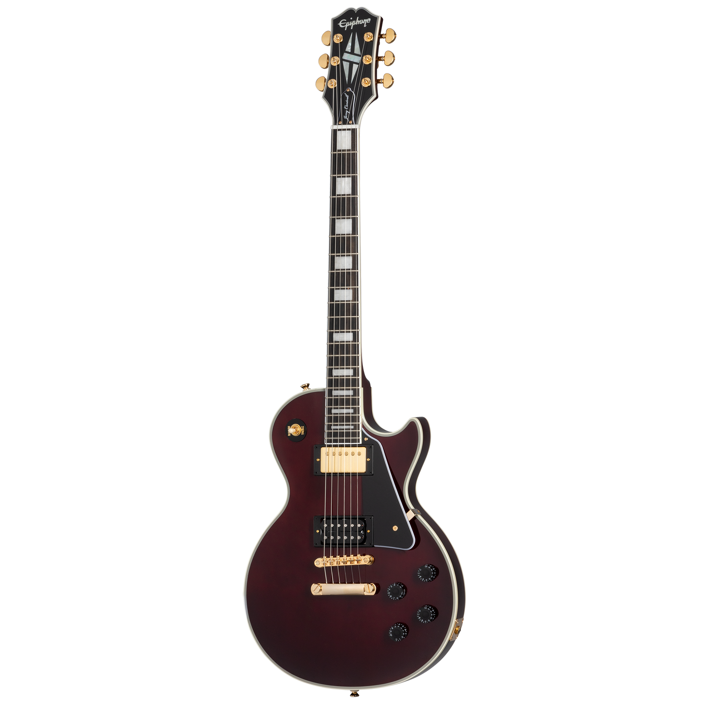 Epiphone Jerry Cantrell "Wino" Les Paul Custom, Dark Wine Red Electric Guitar Epiphone