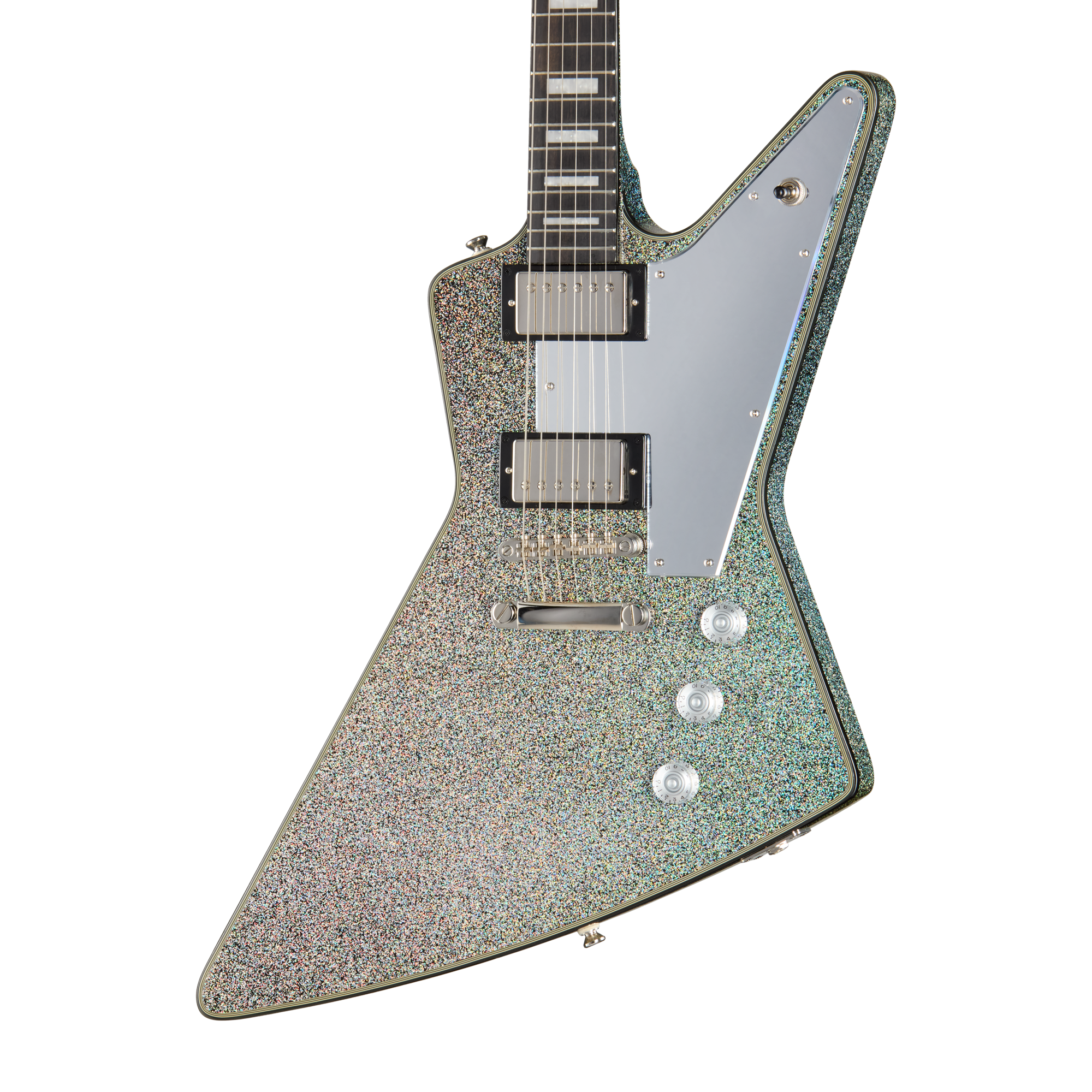Epiphone Lzzy Hale Explorer Custom - Black Diamond Holographic Sparkle