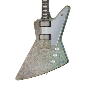 Epiphone Lzzy Hale Explorer Custom, Black Diamond Holographic Sparkle Electric Guitar Epiphone