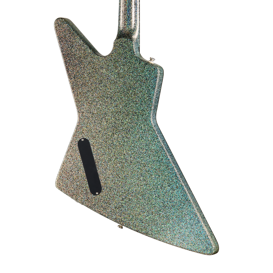 Epiphone Lzzy Hale Explorer Custom, Black Diamond Holographic Sparkle Electric Guitar Epiphone