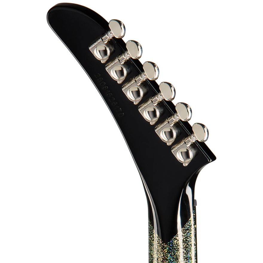 Epiphone Lzzy Hale Explorer Custom, Black Diamond Holographic Sparkle Electric Guitar Epiphone