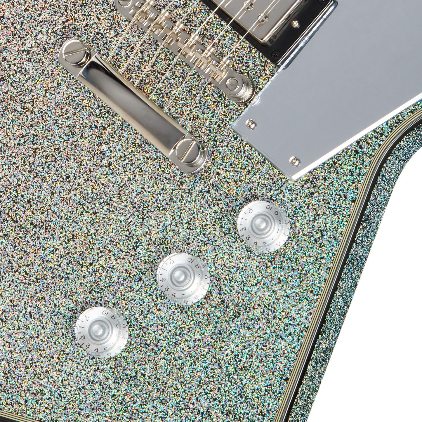 Epiphone Lzzy Hale Explorer Custom, Black Diamond Holographic Sparkle Electric Guitar Epiphone
