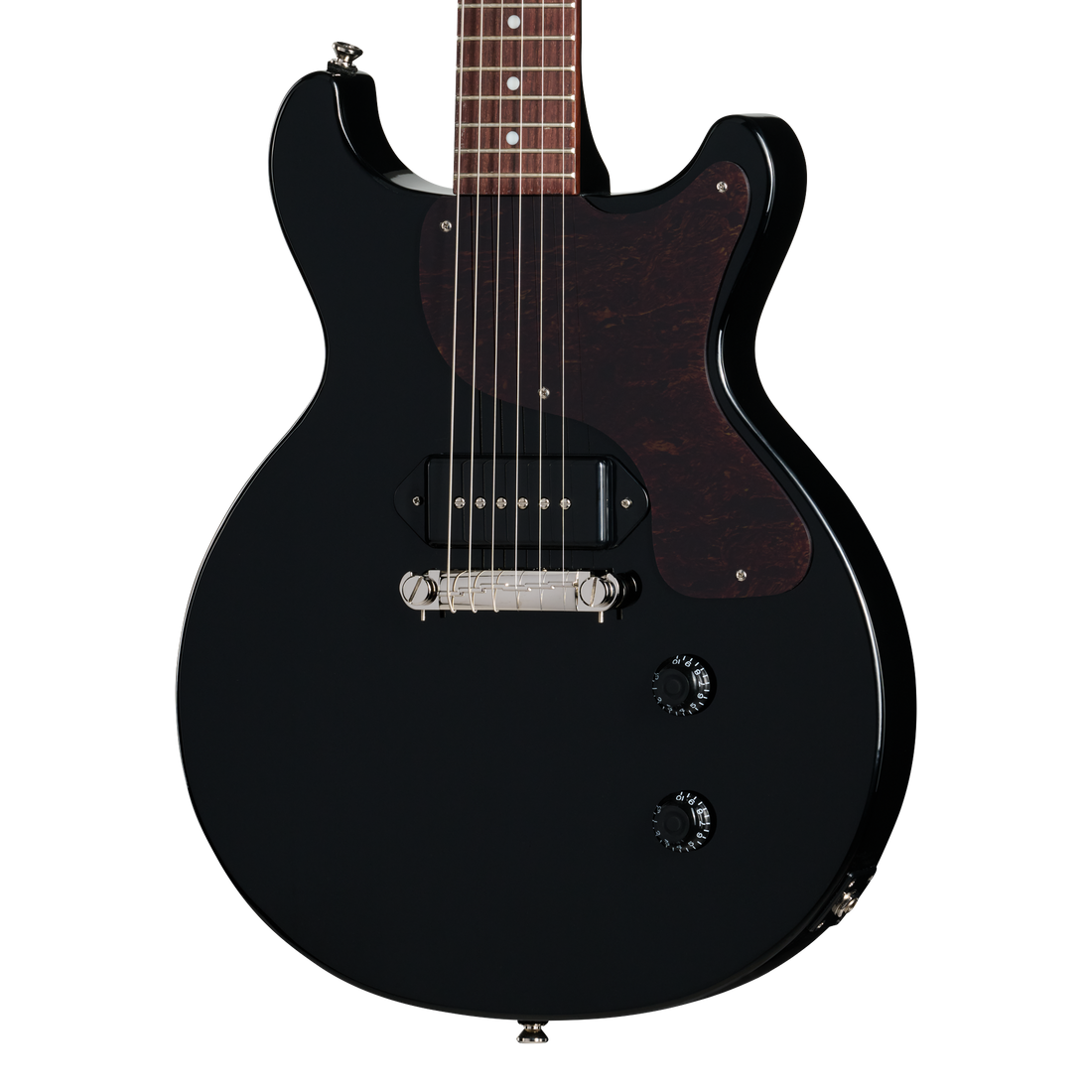 Epiphone Les Paul Junior Double Cut, Ebony, Exclusive – Gibson