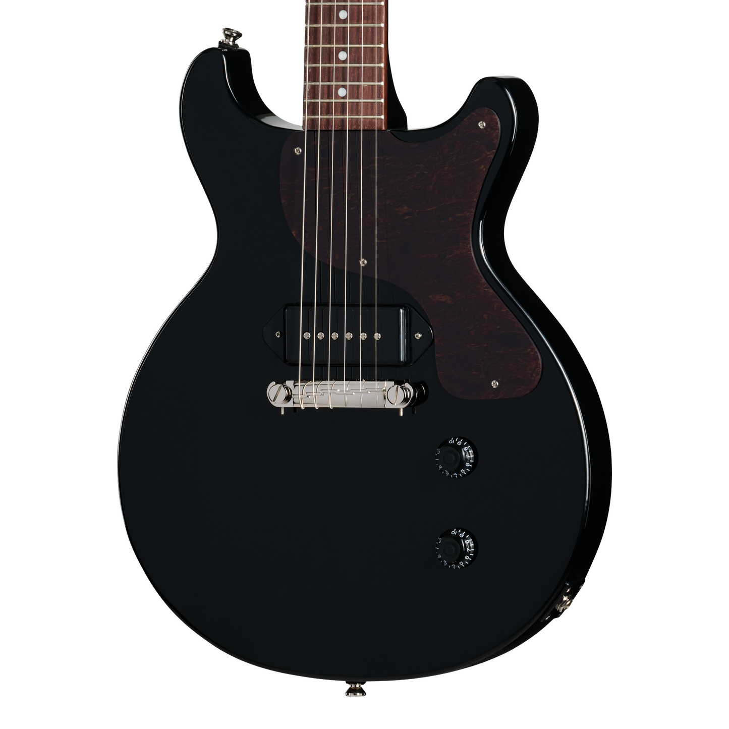 Epiphone Les Paul Junior Double Cut, Ebony, Exclusive Electric Guitar Epiphone