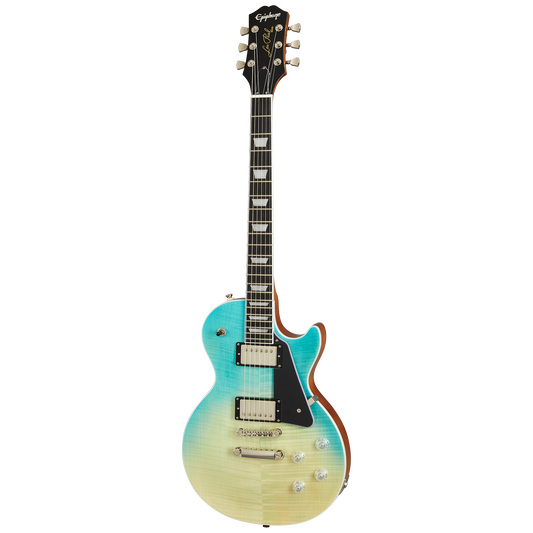 Epiphone Les Paul Modern Figured, Caribbean Blue Fade Electric Guitar Epiphone