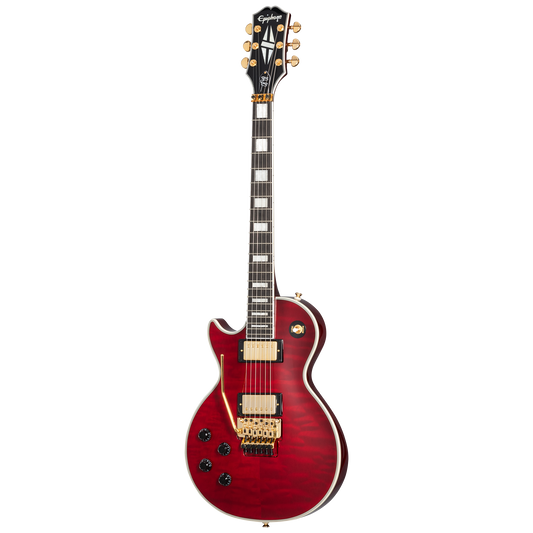 Epiphone Alex Lifeson Les Paul Custom Axcess, Left-Handed, Ruby Electric Guitar Epiphone