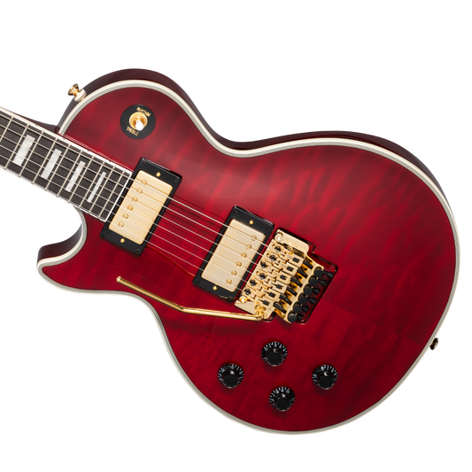 Epiphone Alex Lifeson Les Paul Custom Axcess, Left-Handed, Ruby Electric Guitar Epiphone