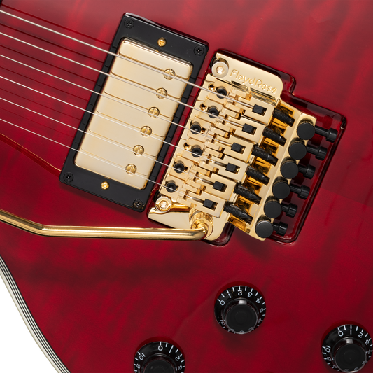 Epiphone Alex Lifeson Les Paul Custom Axcess, Left-Handed, Ruby Electric Guitar Epiphone
