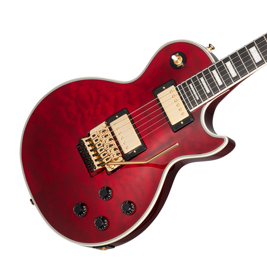 Epiphone Alex Lifeson Les Paul Custom Axcess, Ruby Electric Guitar Epiphone