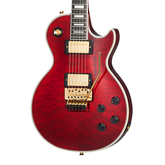 Epiphone Alex Lifeson Les Paul Custom Axcess, Ruby Electric Guitar Epiphone