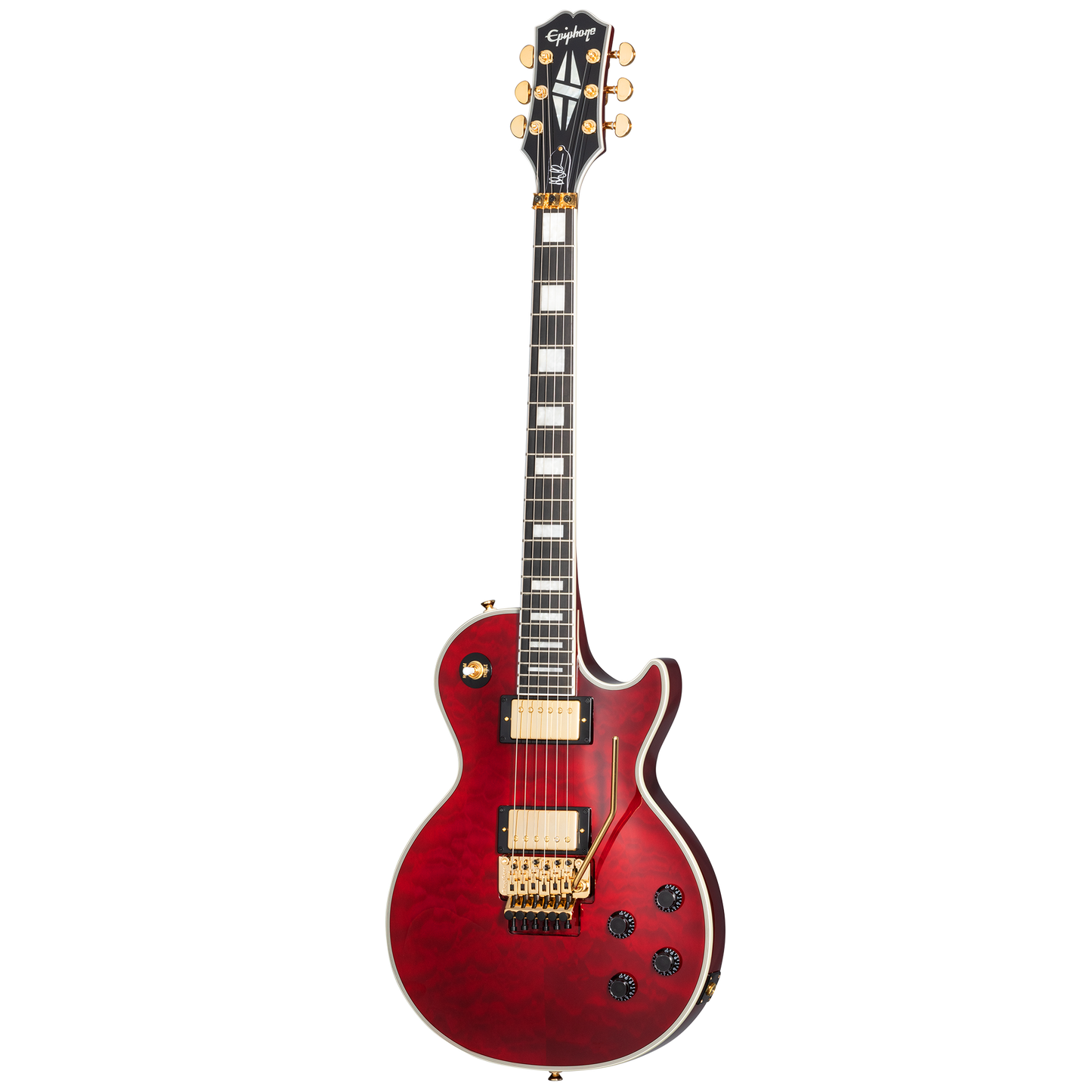 Epiphone Alex Lifeson Les Paul Custom Axcess, Ruby Electric Guitar Epiphone