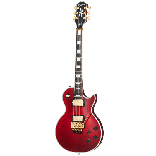 Epiphone Alex Lifeson Les Paul Custom Axcess, Ruby Electric Guitar Epiphone