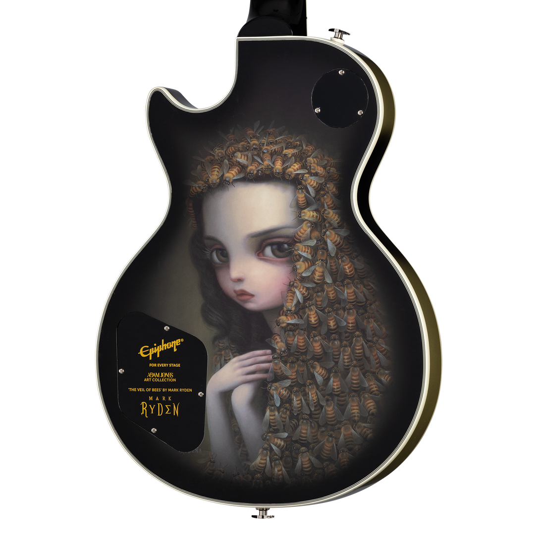 Epiphone Adam Jones Les Paul Custom Art Collection: Mark Ryden’s “The Veil of Bees", Antique Silverburst Electric Guitar Epiphone